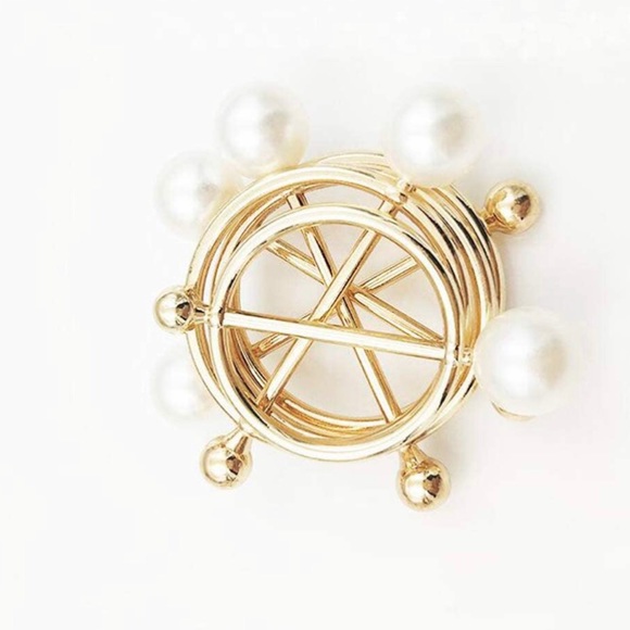 (3PCS $18) Simple classic round pearls Scarf ring. - Picture 12 of 13